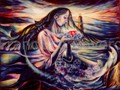 Legend of Lorelei  (Oil on canvas 98 x 78cm)